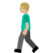 Person Walking - Medium Light emoji on Google
